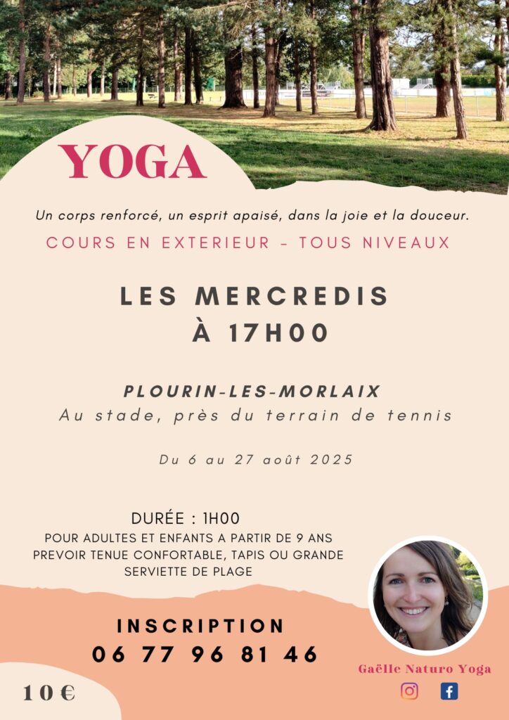 cours yoga mercredi - gaelle naturo yoga