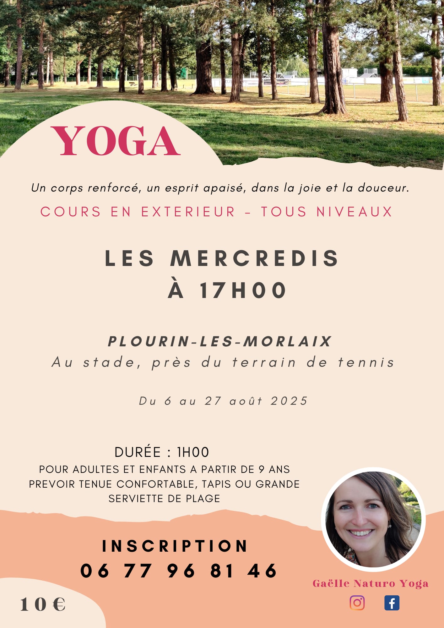 cours yoga mercredi - gaelle naturo yoga