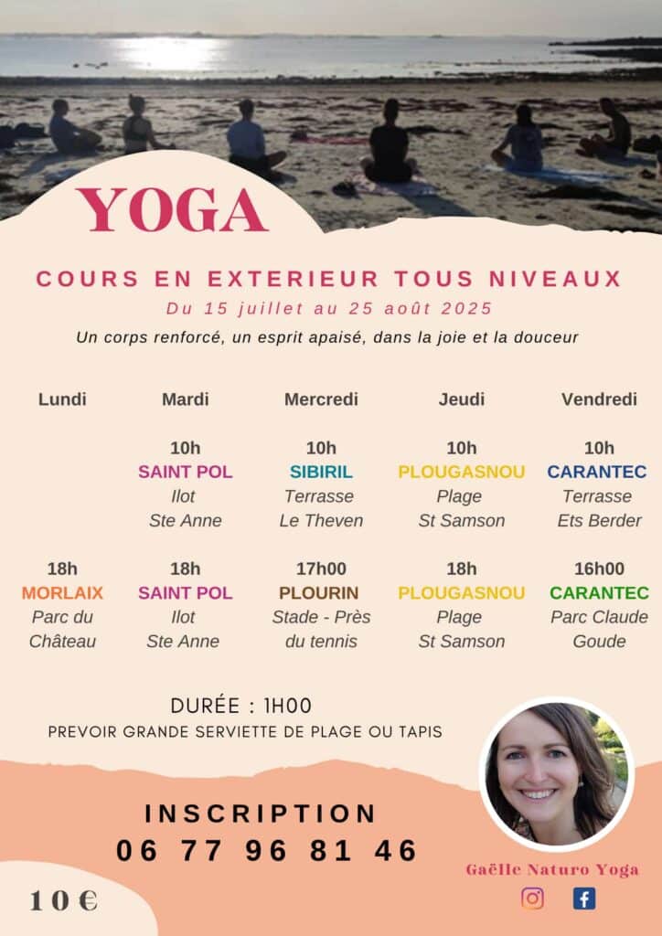 programme complet de yoga été 2025 - gaelle naturo yoga